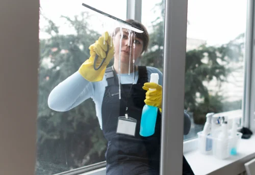 Nettoyage de vitres intérieures et extérieures à la Bouillie